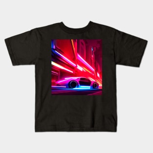 Neon Speed Light Speed Racer Kids T-Shirt